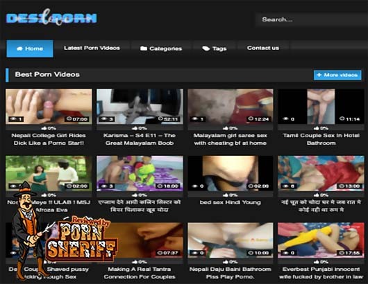 Desi Porn Videos Site Review Screenshot