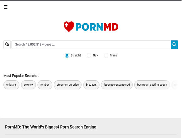 Pornmd Site Review Screenshot