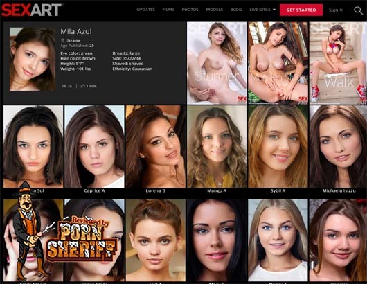 Sexart Site Review Screenshot