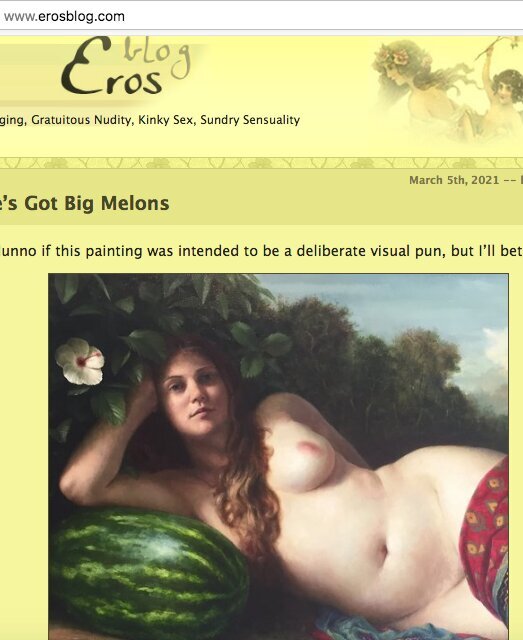 Erosblog Site Review Screenshot
