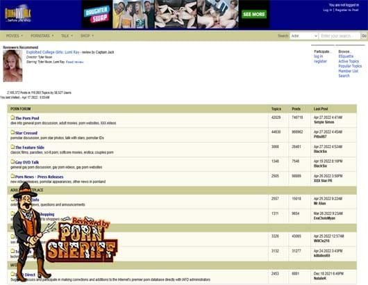 AdultDvdTalk Screenshot for Full Site Review