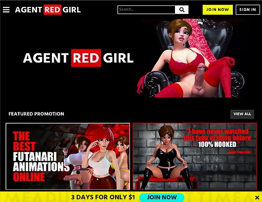 AgentRedGirl Screenshot for Full Site Review