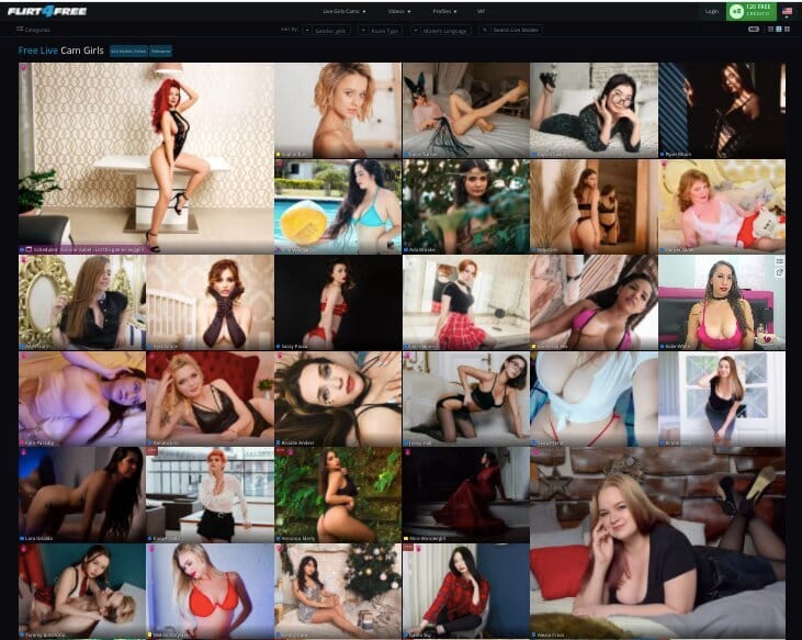 Flirt4Free Screenshot for Full Site Review