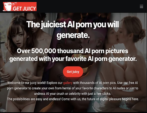 GetJuicy Screenshot for Full Site Review