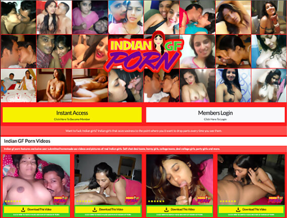 Indian GF Porn Screenshot for Full Site Review