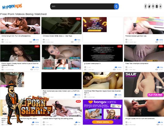 MyPornHere Screenshot for Full Site Review