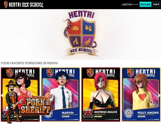 HentaiSexSchool Screenshot for Full Site Review