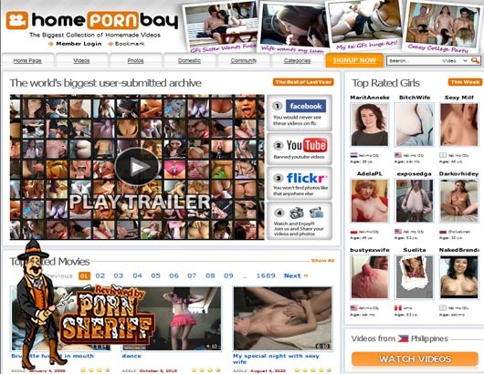 HomePornBay Screenshot for Full Site Review