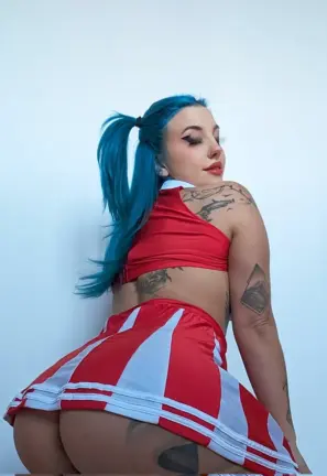 Xo Klau Posing In a Naughty Cheerleader Outfit