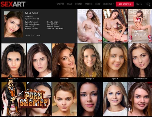 SexArt Screenshot for Full Site Review